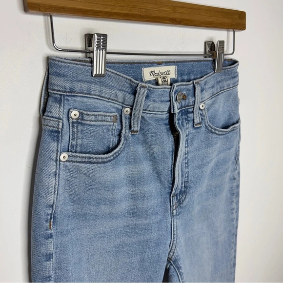 MADEWELL The Perfect Vintage Jean Raw Hem High Waisted Custom DIY Split Hem - Picture 3 of 13